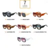 Sunglasses Oversized Square Thick Frame Women Retro Shades Trendy Luxury Big Sun Glasses Brand Eyewear Vintage UV400