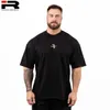Men's T-Shirts Summer New Mens and Womens Fitness Loose T-shirt Fitness Leisure Street Fashion Breathable Sweatshirt Round Neck High QualityL2404