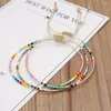 Pulseras de enlace GO2BOHO Minimalista Amistad Bracelet Joya de moda Multicolor Miyuki Tiny para mujeres