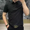 Erkek Polos Mens T-Shirt Çizgili Polo Gömlek Grafik Üstler Sıska Tee Siyah Moda Kısa Çeyrek Kollu Estetik 5xl