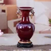 花瓶アンティークジュン磁器花瓶の家装飾オフィスリビングルームの装飾品セラミック