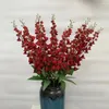 Dekorativa blommor simulerade orkidéer bröllop el hem konstgjorda växter dekoration vardagsrum bord blommor arrangemang