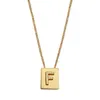 New personality Fashion Designer CELI Trendy Pendant Necklace 18k Gold Plated Suitable for Women in Europe and America Letter Board Square Necklace Jewelry Gifts