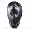 New Soft Leff Bdsm Toys Bondage Gear Máscara Capuz fechado Choking Fetish Fantasy Sex Slave Head Hood Toys Sex para Coupple4777105