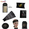 Bolsas Bolsas de extensão de cabelo personalizadas para perucas Sacos de pacote de cabelo de cetim Sacos de embalagem de bolsas de cetim com sacos de armazenamento de cordão
