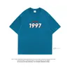 T-shirt maschile outfine Strtwear 1997 GRFO CAMISA MASCULINA CARTA IMPRESSA T CAMISA PARA HOMEM VERO UNISEX 5XL MANGA CURTA H240425