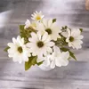 Dekorativa blommor 1 st daisy konstgjord blomma siden bukett falska växter vardagsrum hem dekor bordsdekoration bröllop för