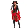 Adult Pirate Captain Dress Costume Plus Size S-3XL Women