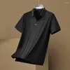 Heren PoloS Plus Maat 8xl Zomer Hoge elasticiteit Polo shirts Kwaliteit Kort mouw Splicing Business Casual mannelijke t-shirts Man Tees