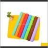 Bar Kitchen Dining Pastry Tools Home Garden40x30cm Mats Baking Douner Muitifonction Sil Four Mat à chaleur Isolation antisélipe Padware de cuisson K