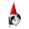 Hondenkleding Pet Santa Claus Cap Hamster Festival Kostuum Kerstmishoed Guinea Vigratten Kleine dieren Hoofdaccessoires