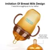 Nutrito Dr.isla Silicone Baby Bottle per l'alimentazione con maniglia per lo svezzamento del bambino bottiglia di capezzolo per bambino 09 mese 150/250ml