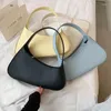 Shoulder Bags Irregular Shape PU Leather Underarm For Women 2024 Simple Ladies Brand Trend Travel Handbags Purses