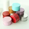 Candy Box Tinplate Candle Jar Empty Metal Tin Can Tablet Pill Earrings Storage Box with Lid Round Container Small Home Decor7219097