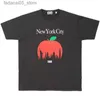 T-shirts masculins Kith x New York T-shirt Mens Designer Shirts High Quality Shirts Tee Weet pour hommes T-shirt surdimensionné 100% coton Tshirts vintage à manches courtes Q240425