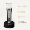 Hair Clipper uniek gevormd bewegende mes Trimmer LCD -display USB oplaadbaar voor salon mannen snijden kappersmachine 240411