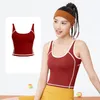 AL-216 Roupos de ginástica feminino de roupas íntimas ioga tanques de sutiã Suporte leve suporta esportes lingerie de lingerie respirável brassiere u back colete sexy com xícaras integradas