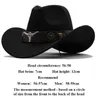 Chapeaux à bord large chapeau de seau de femmes nouvelles femmes et hommes laine chapeu western cowboy chapeau gentleman up usaves hat jazz sombrero hombre chapeau cowboy chapeau cowboy y240425