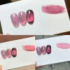 Kits Nika 9d Frost door Cat Eye Gel nagellak 15 ml Waterlicht Semi Permanent Soak Off UV LED Superflash Rose Pink Magnetic Gel