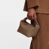 2024 The Row Bag is a niche design for high-end textured lunch boxes bucket bags for women genuine leather carrying bags for women QJZX