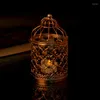 Kerzenhalter hochwertiger Hohlhalter Teelicht Candlestick Hanging Lantern Vintage Bird Cage 3 Farben