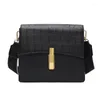 Sacs à bandouliers Perpeau Pu Leather Crossbody for Women 2024 Simple Handbags Women's Travel's Tending Hand Sac Mesdames