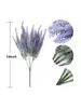 Dekorative Blumen 1PC Künstliche Kunststoff -Lavendel -Bündel gefälschte Pflanzen Hochzeitsstrauß Innen im Freien im Freien Home Office Tisch Dekorationen