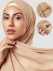 Hijabs premium chiffon hijab halsduk för kvinnor turban för slöja halsdukar muslimska hijabs för kvinnliga sjalar för slöjor hijab accessoires Ramadan D240425