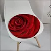 Oreiller des fleurs de rose aime la chaise décorative pour pavé doux pour salle à manger du bureau à la maison canapé de jardin décor tatami