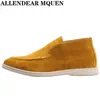 Lp High Top Cashmere Skórzane mokoryfery Mężczyźni 2024 SLIKOWANE SOLE SOLE SOLE Casual Chunky Obcowanie Grube Fringe Metal Metal Mule English Style Oxford Buty