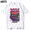 T-shirt maschile Schassis 13 Sr20 T-shirt classiche alimentate Silvia S13 criminale su touge drift king in stile giapponese maglietta di auto da corsa giapponese maschi jdm ts t240425