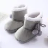 Boots Baywell Winter Baby Warm Red Boots Fluffy Flock Snow Slip On Shoes for Girls Toddler 018 maanden