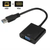 Adapter Usb 3.0 to Vga Video Graphic Card Display External Cable Adapter for Pc Hdtv 1080p/ Usb 3.0 to Female Vga Connector