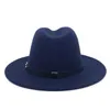 Шляпа шляпы с широкими краями ведра шляпы для мужчин для мужчин модные шляпа федора.
