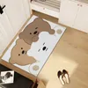 Tapijten cartoon vloer vloerkleden kawaii beer ingang deur mat slaapkamer vloer matten woonkamer welkom tapijten badkamer mat woning decoratie