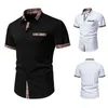 Camicie da uomo Sumpi Summer Short Shorte Shorte Short Shirt Collar bottoni