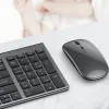 Ratos hkza bluetooth 5.0 2.4g o teclado sem fio e mouse combo mouse multimídia conjunto de teclado para laptop tv ipad livro Android