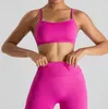 RPRR Active Sets S-XL 1/2PCS Sport Bra Yoga Set Gym Suit v Back Shorts Women Tracksuit Legging Running Training Outfit Fitness Pant Active Suits 240424