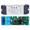 Kontroll ZIGBEE 2CH SMART SWITCH Relay Module USB 5V AC DC 732V 85250V RF433 Mottagaren Timer Alexa Google Home Zigbee Tuya Relay Switch