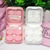 Filters Strawberry Contact Lens Case with Stick Mirror Set Contact Lens Partner Container Storage Holder Random color