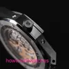 Luxury AP Wrist Watch Royal Oak Series 26579ce Black Ceramic Automatic Machinery Mens 41mm Black Ceramic Watch