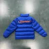 Mens Trapstar Down Jacket Svartblå broderi Röd varm vit anka ner Populära London Street Hip-Hop Rapper