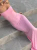 Urban Sexy Dresses Hugcitar 2024 Spring Solid Sleeveless Backless Elegant Sexy Bodycon Y2K Maxi Prom Dress Women Clothes Birthday Party Casual Y2KL2404