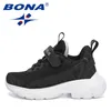 Chaussures décontractées Bona 2024 Designers Mesh Kids Sneakers respirants Boys Boys non glissantes Zapatillas Walking Footwear