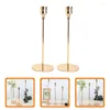 Candlers 2pcs Fer Bandlestick Holder Elegant Wedding Decor for Living Room