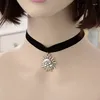 Pendenti alla moda sexy punk gothic cuoio girocollo collana vintage fascino da ragazza corta ragazza retrò donna regalo gioiello ze