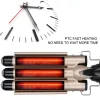 Irons Curling Iron Wand med LCD -temperatur Display 1 tum keramisk Tourmaline Triple Fat Coating Hair Curler