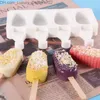 Narzędzia do lodów porowate silikonowe lody formy DIY Geometryczny bar popsicle czekoladowe cukierki pleśń galaretka