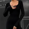 Robes décontractées couche couche divisée robe en tricot femme élégante fête sexy pull mangeur sweater femme une ligne solide bureau dame 30178