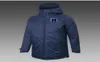 Mens Paris FC Down Winter Jacket Långärmkläder Klädrock Ytterkläder Puffer Soccer Parkas Team Emblem Customized6217189